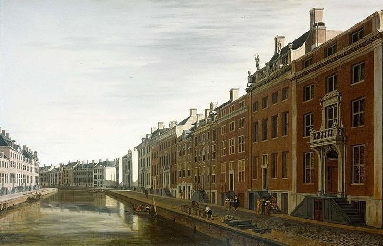 BERCKHEYDE, Gerrit Adriaensz. The Bend in the Herengracht near the Nieuwe Spiegelstraat in Amsterdam France oil painting art